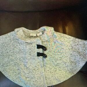 Kids Gray Cape with Black Accents